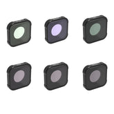 JSR KB Series STAR+CPL+NIGHT+ND8+ND16+ND32 Lens Filter for GoPro HERO13 Black /12 Black /11 Black /10 Black /9 Black, 6-in-1